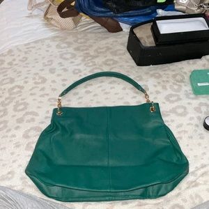 💗Cuore & pelle green leather purse